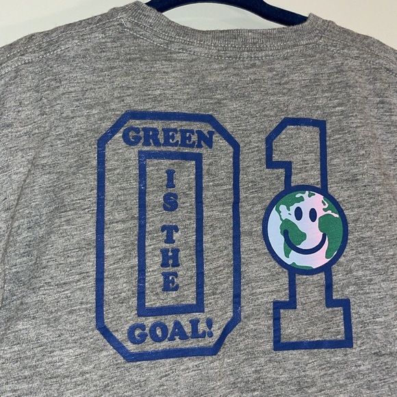 BABY GAP Infant 12-18 Dig Your Planet Earth Tee Green Is The Goal Short Sleeve - Picture 2 of 6